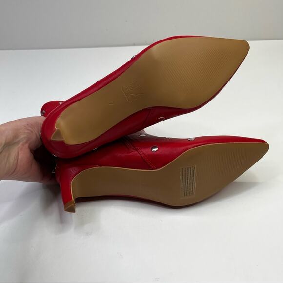 New York & Company Krissette Dress boots red silver - 7 - Picture 8 of 11